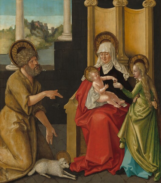Hans Baldung Grien, Saint Anne with the Christ Child, the Virgin, and Saint John the Baptist