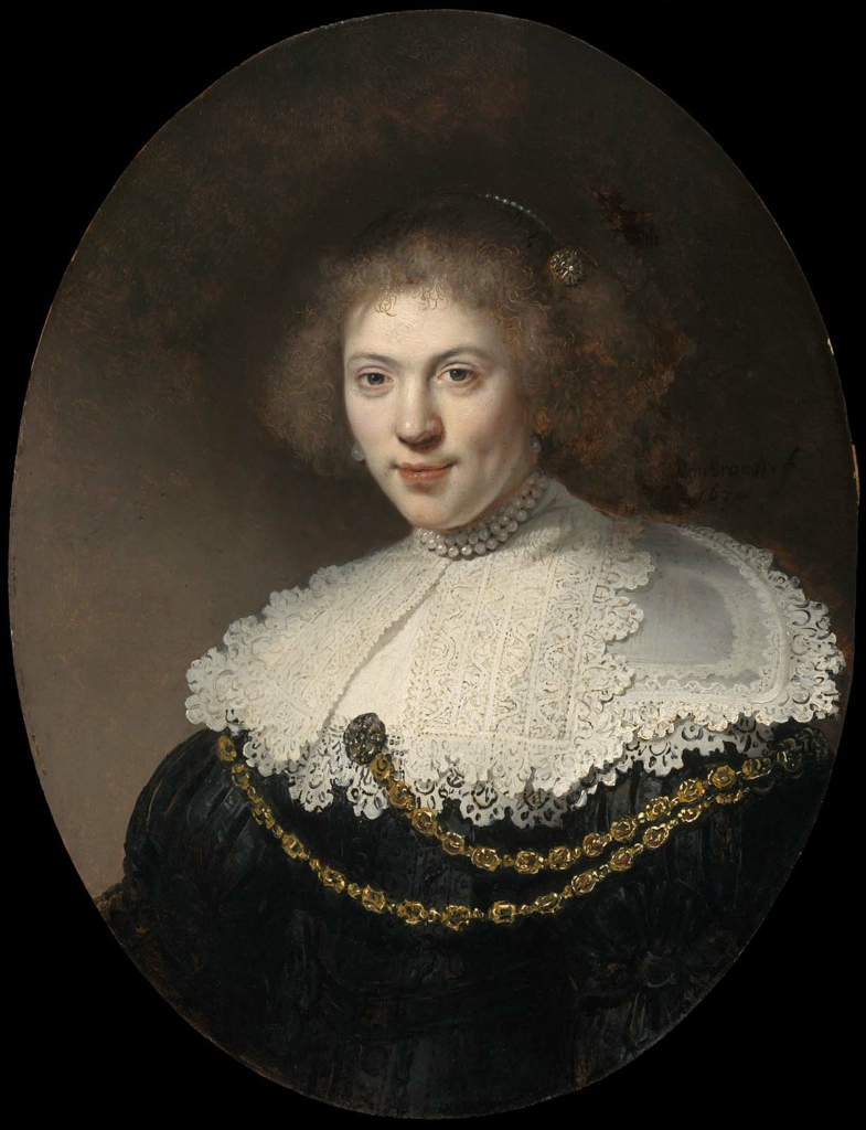 Rembrandt, Portrait of a Woman Wearing a Gold Chain