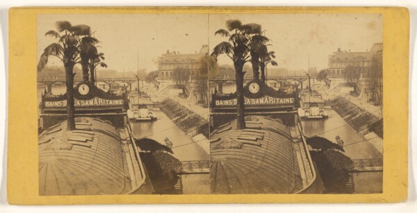 Unknown, [View of Bains de La Samaritaine, Paris, France]