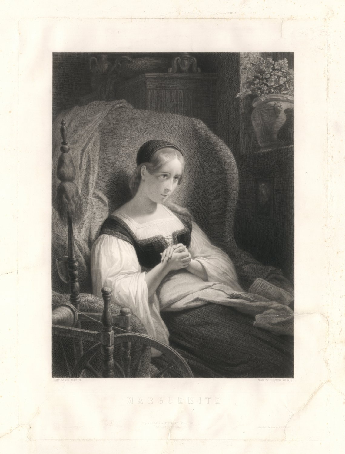 Philipp Hermann Eichens, Marguerite. Gretchen am Spinnrad