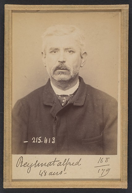Alphonse Bertillon, Reytinat. Jacques, François. 48 ans, né à Mouy (Oise). Colporteur. Anarchiste. 9/3/94.