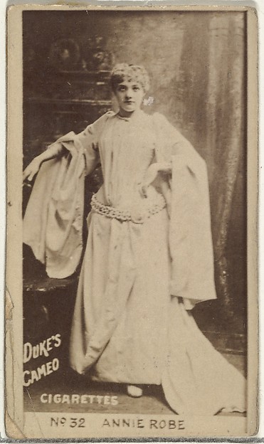 W. Duke, Sons & Co., Card Number 32, Annie Robe, from the Actors and Actresses series (N145-4) issued by Duke Sons & Co. to promote Cameo Cigarettes