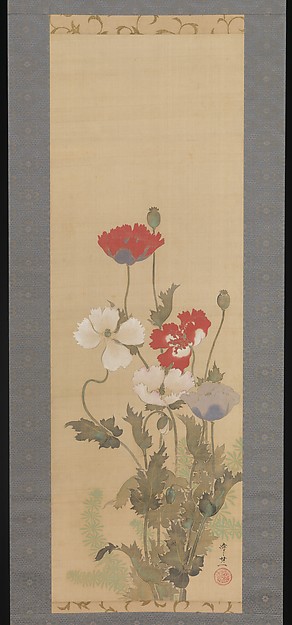 Suzuki Kiitsu, Poppies