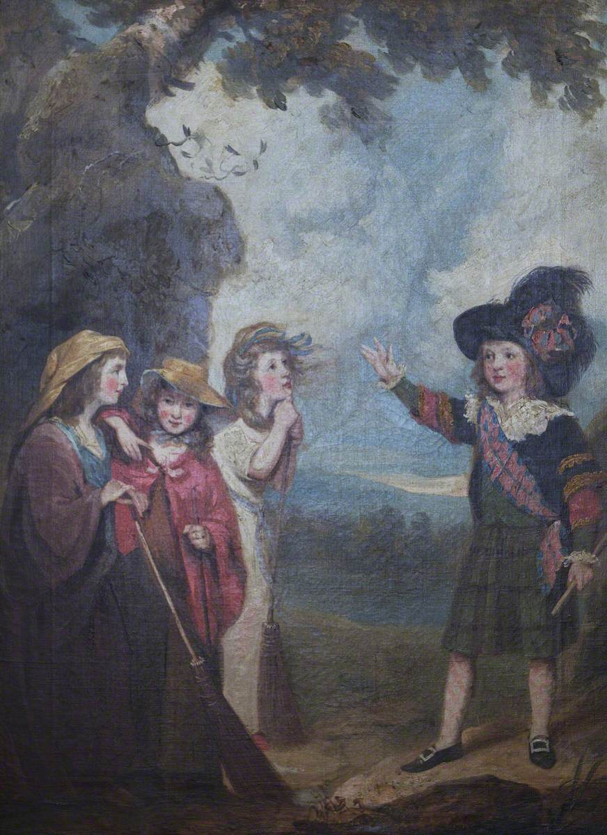 John Westbrooke Chandler, Four Children acting Macbeth and the Witches