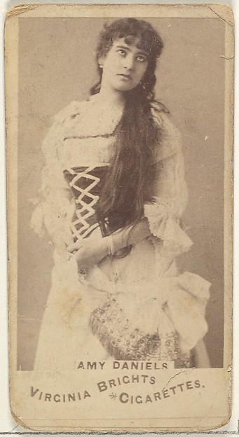 Allen & Ginter, Amy Daniels, from the Actors and Actresses series (N45, Type 1) for Virginia Brights Cigarettes