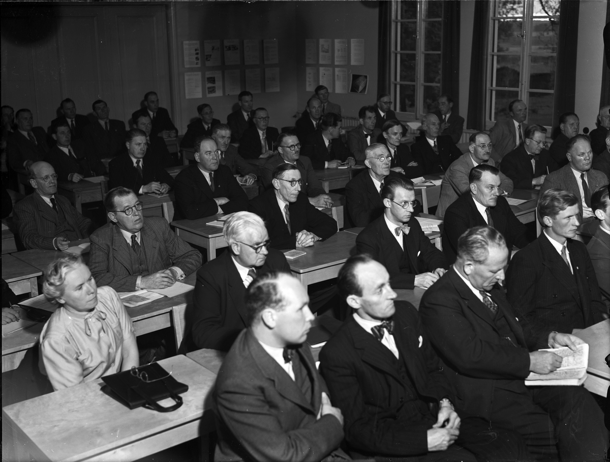 Paul Sandberg, Åhörare på föresläsning i Uppsala, oktober 1949