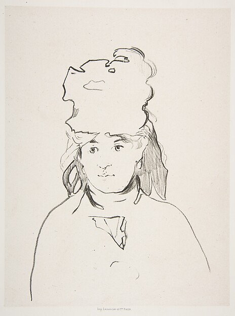 Edouard Manet, Berthe Morisot (in Silhouette)