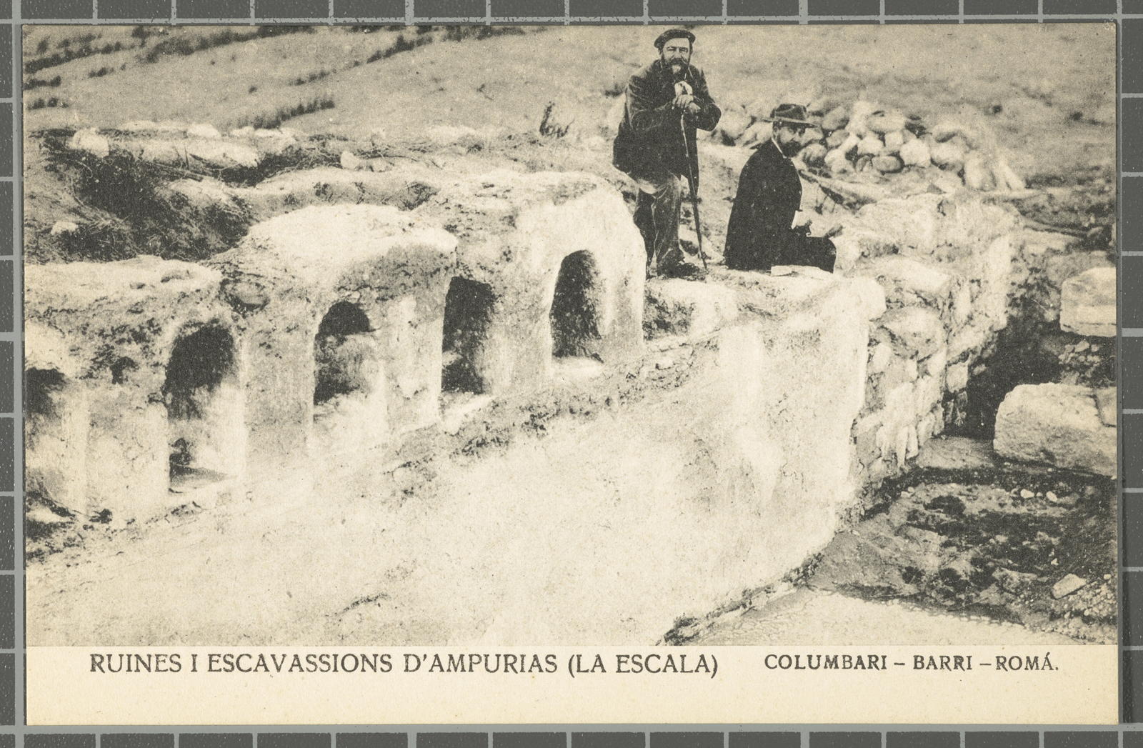 Josep Esquirol Pérez, Ruines i escavassions d'Ampurias (La Escala). Columbari- Barri - Romá