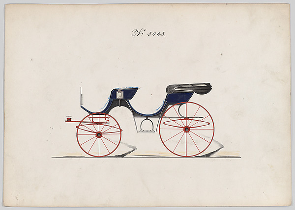 Brewster & Co., Design for 2 seat Phaeton, no. 3043