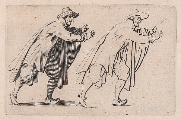 Jacques Callot, L'Homme qui Court (The Running Man), from "Les Caprices" Series B, The Nancy Set