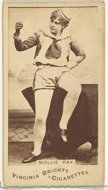Allen & Ginter, Mollie Ray, from the Actors and Actresses series (N45, Type 1) for Virginia Brights Cigarettes