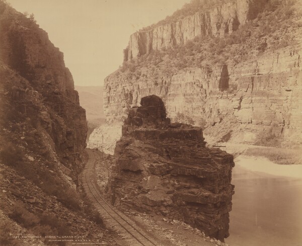 William Henry Jackson, The Portals, Canyon of the Grand River, Glenwood Extension D. & R.G.R.R.