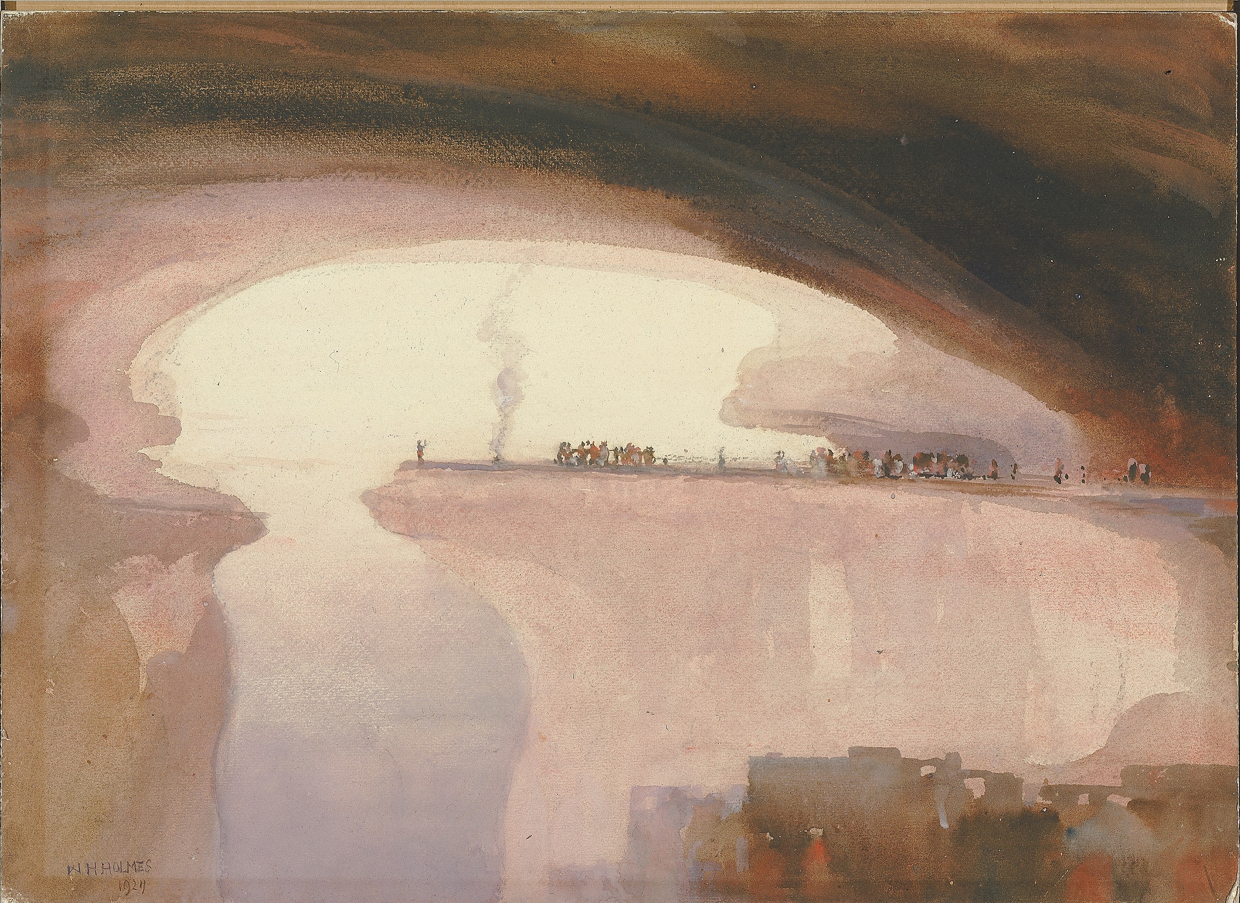 William Henry Holmes, A Cliff Dweller's Ceremony, Colorado