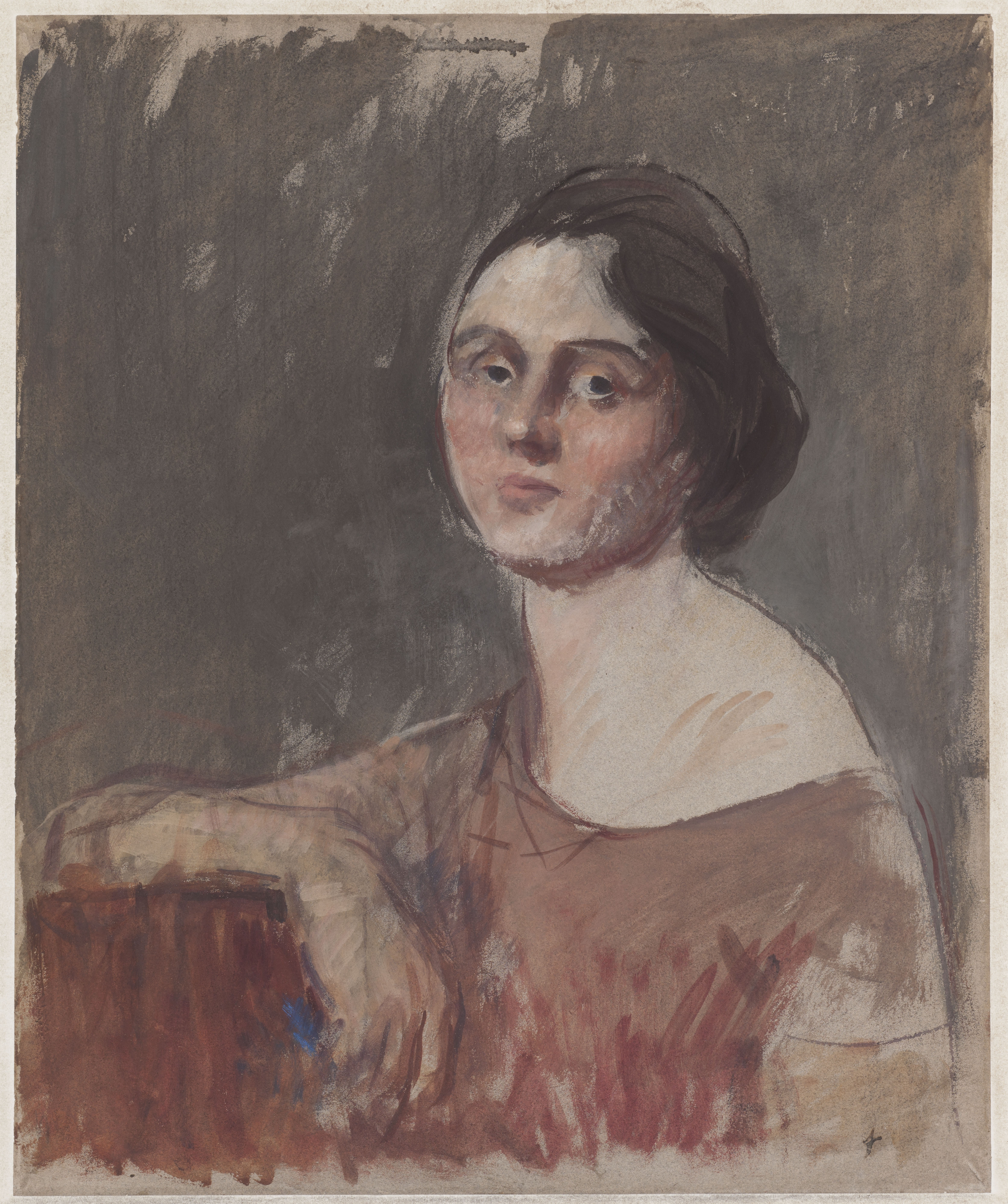 Jean-Louis Forain, Portrait de jeune femme en buste