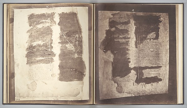 Roger Fenton, Photographic Facsimiles of the Remains of the Epistles of Clement of Rome.  Made from the Unique Copy Preserved in the Codex Alexandrinus.