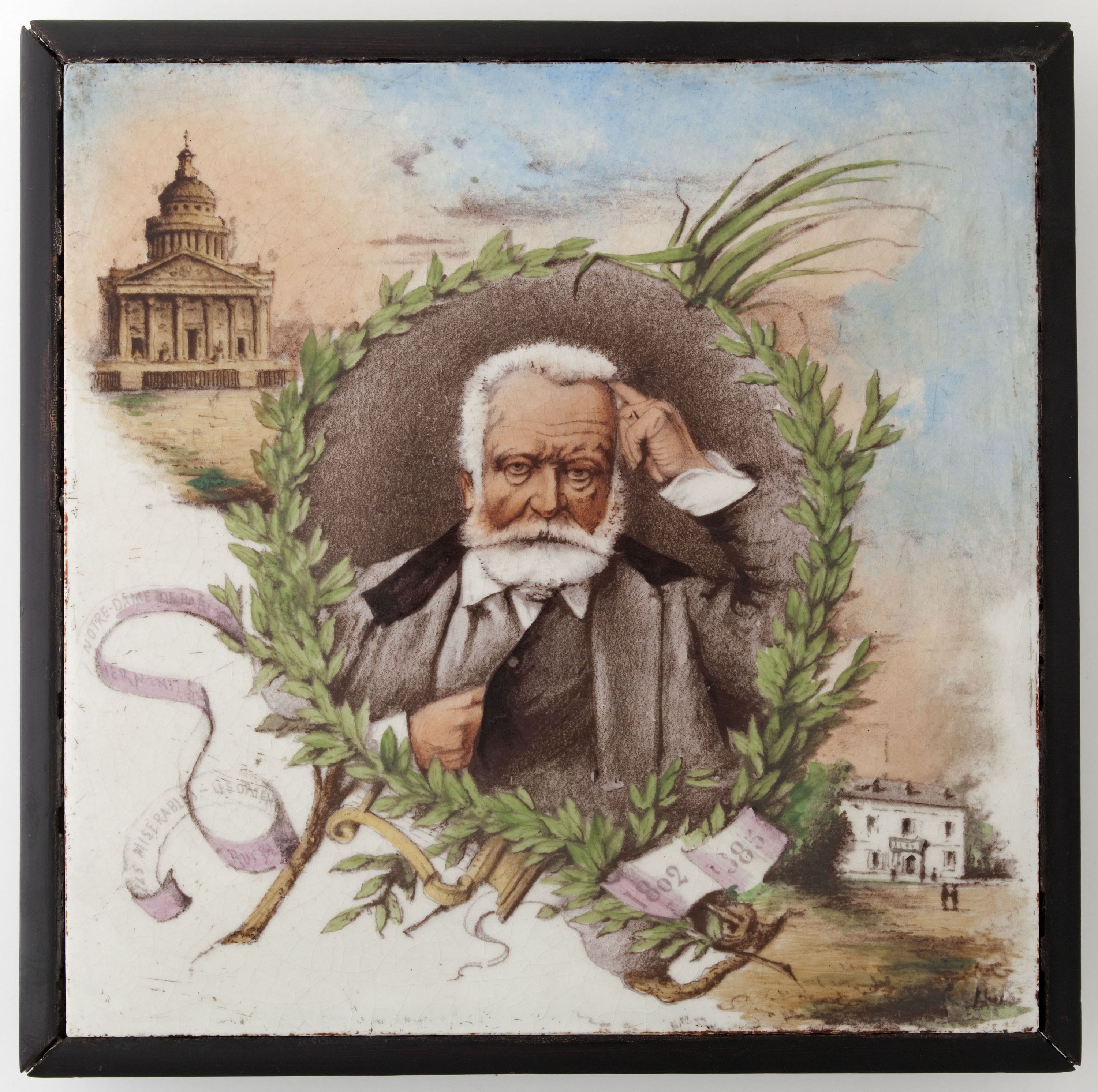 Anonyme, Dessous de plat à l'effigie de Victor Hugo