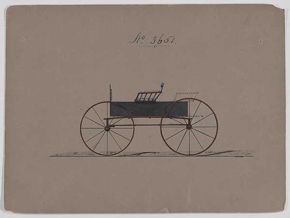 Brewster & Co., Design for T-Cart, no. 3651