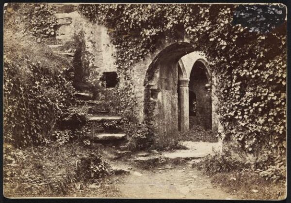 Francis Frith, Ent. to Guard Room.  Berry Pomeroy Castle