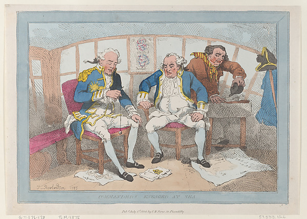 Thomas Rowlandson, Commanders Engaged at Sea