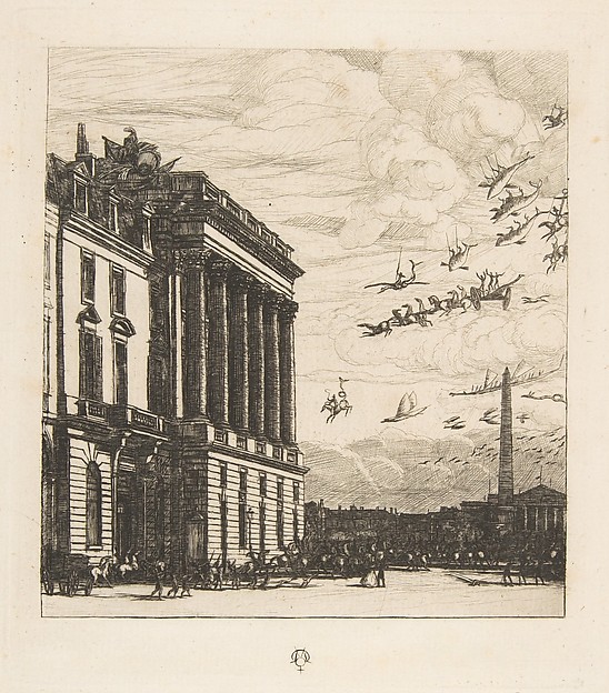 Charles Meryon, Le Ministere de la Marine (The Admiralty, Paris)