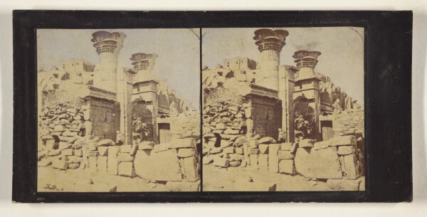 Francis Frith, [Ruins on the island of Biggs]