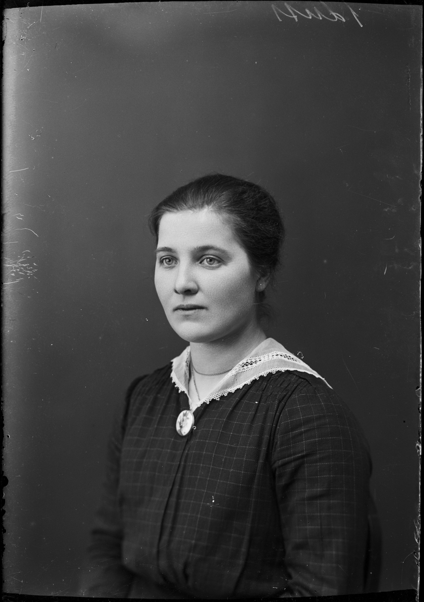 Skötsner-Edhlund, Ateljéporträtt - kvinna, Östhammar, Uppland