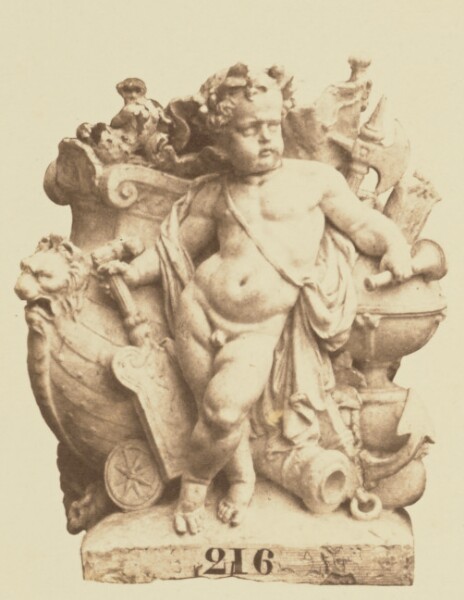 Édouard Baldus, ["La Marine", Sculpture by Jean-Baptiste Carpeaux, Decoration of the Louvre, Paris]