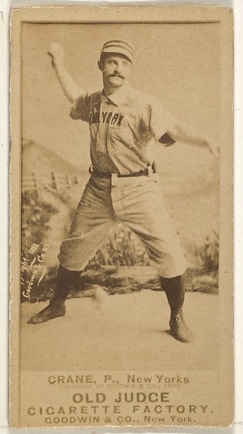 Goodwin & Company, Ed Crane, Pitcher, New York, from the Old Judge series (N172) for Old Judge Cigarettes