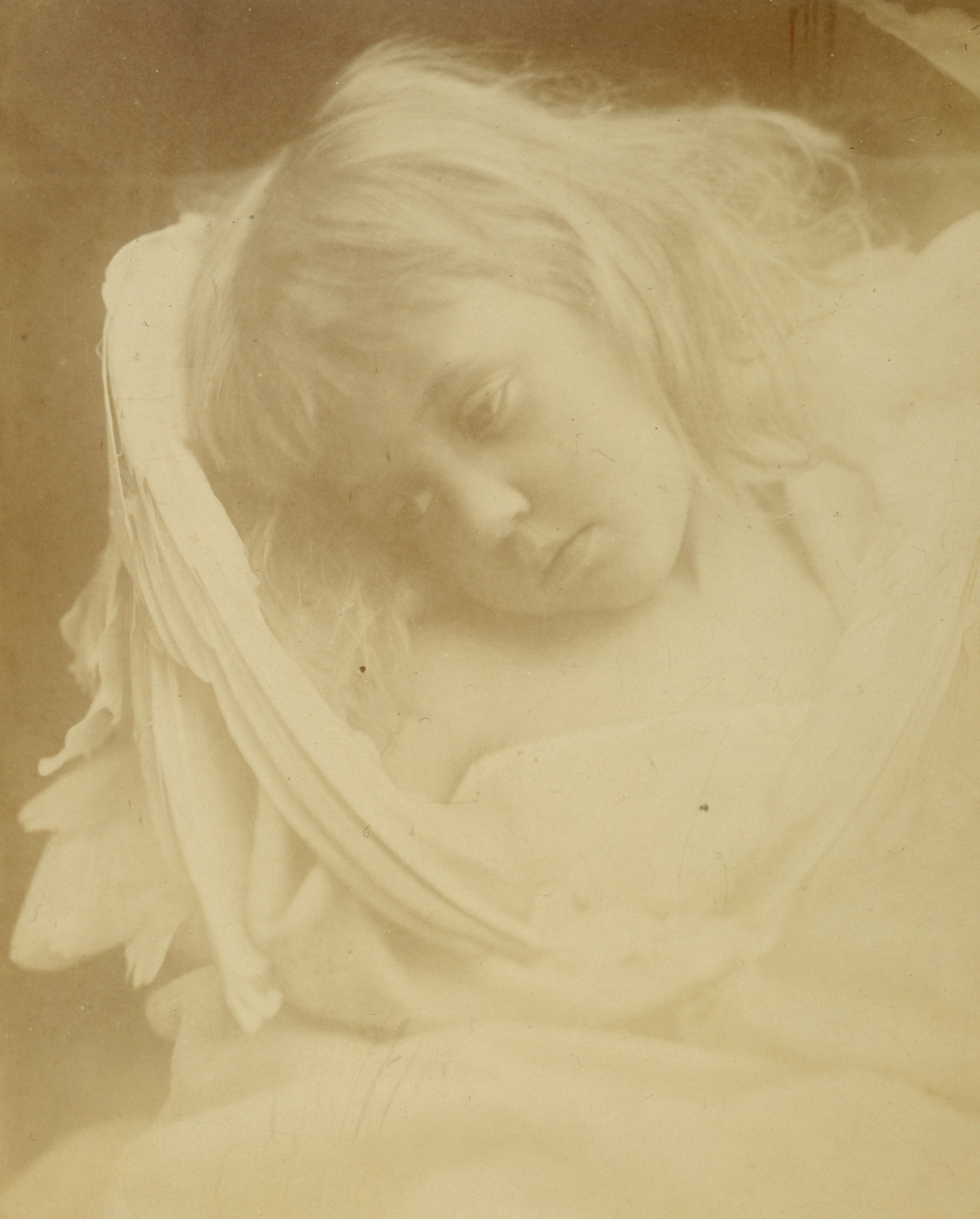 Julia Margaret Cameron, "The Nestling Angel" "L'ange au nid"