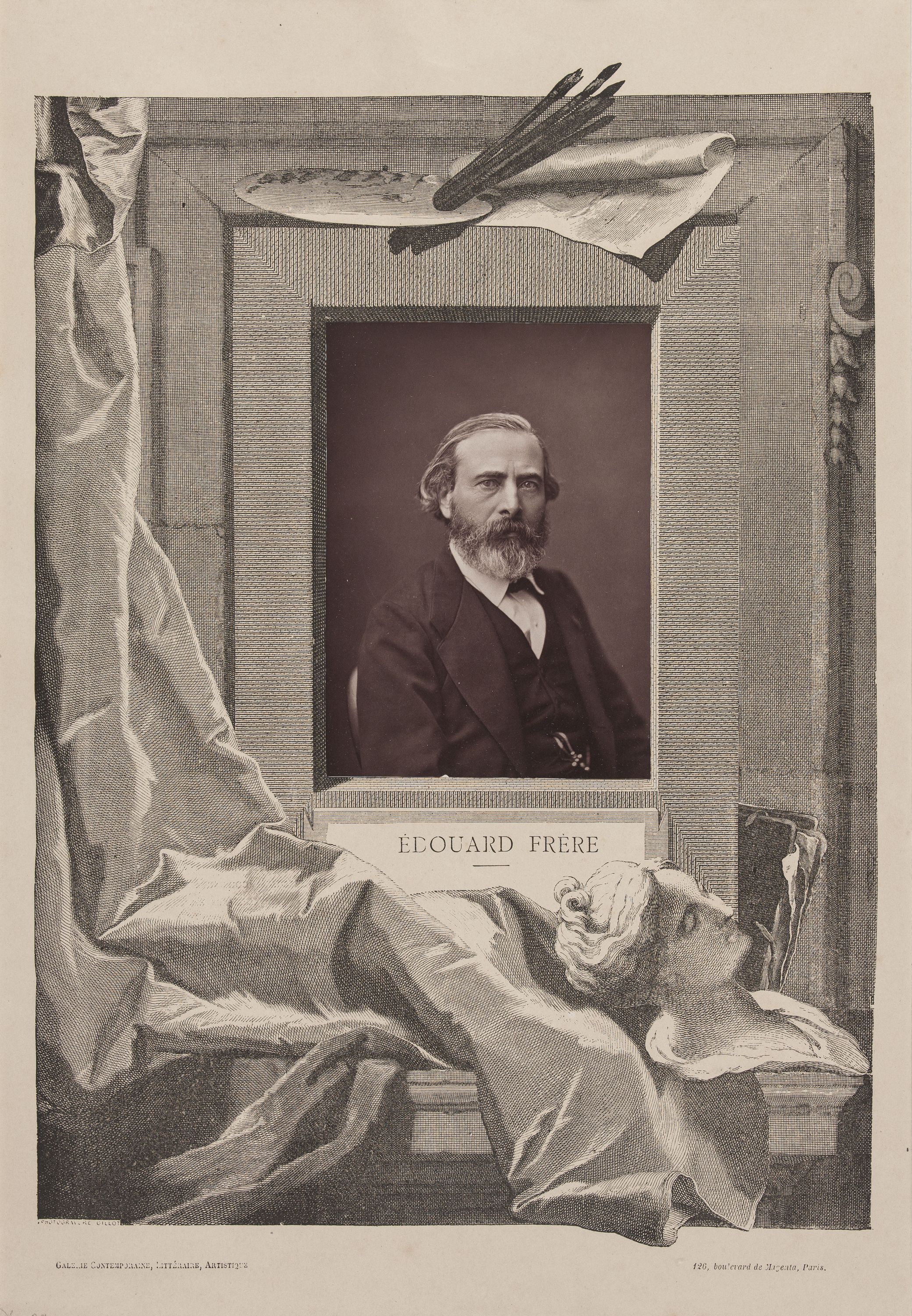 Anonyme, Galerie contemporaine - Portrait de Pierre Edouard, (1819-1886), peintre