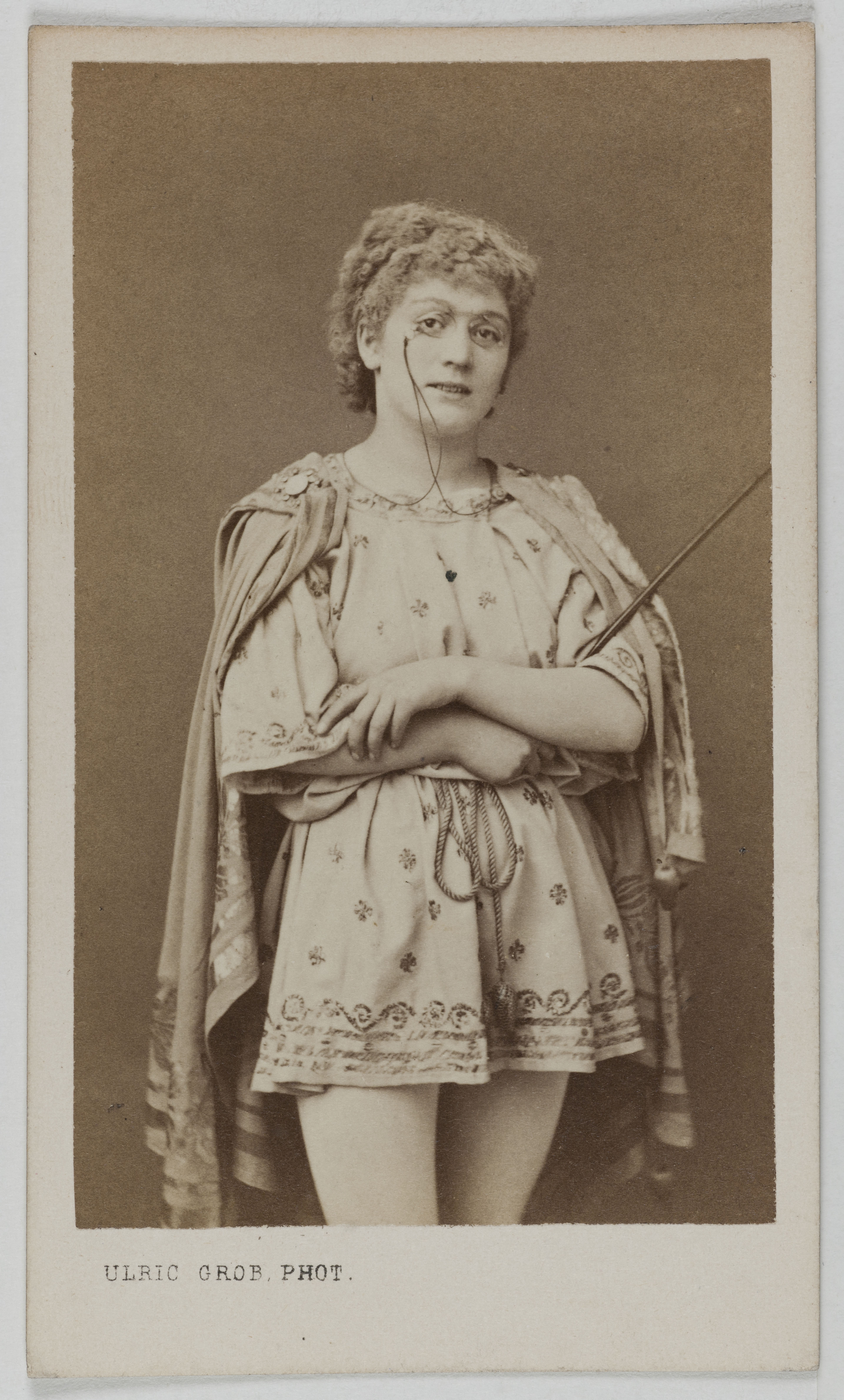 Ulric Grob, Portrait de Berthe Legrand (Adèle Blanchart dite, 1850-1910), (actrice)