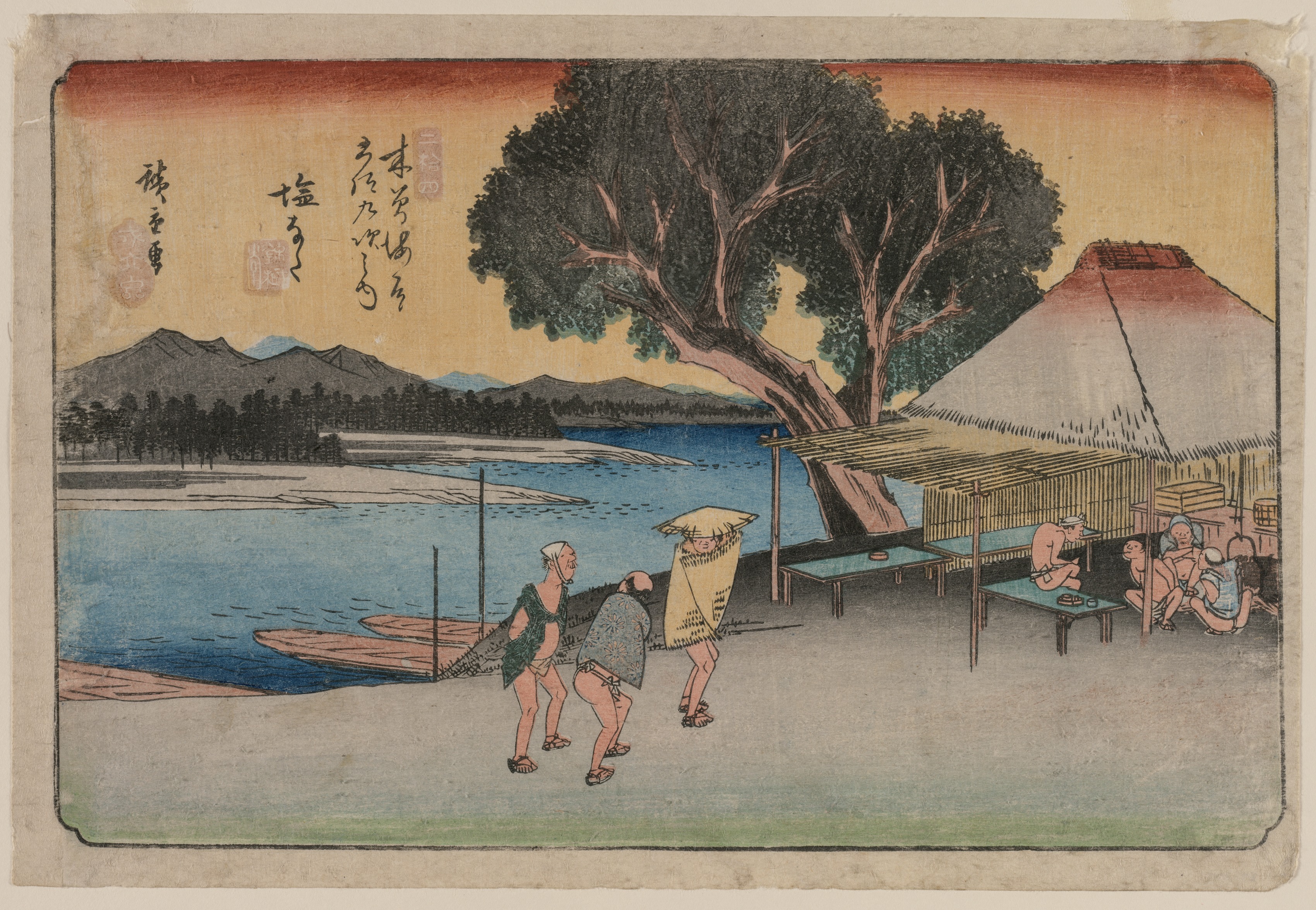 Utagawa Hiroshige, The Sixty-Nine Stations of the Kiso Highway: Shionata