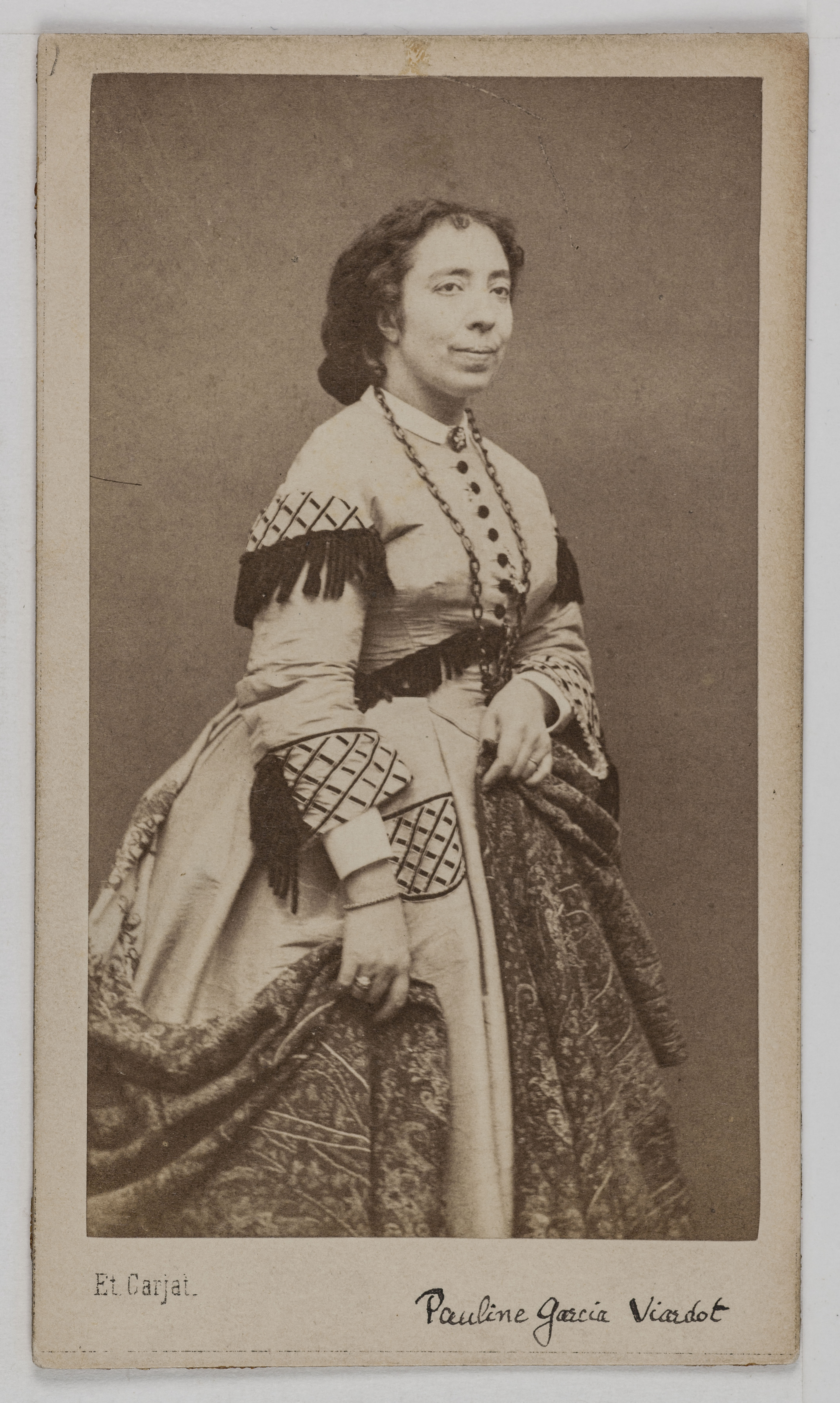 Etienne Carjat, Portrait de Pauline Viardot, née Pauline Garcia, cantatrice, pianiste et compositrice.