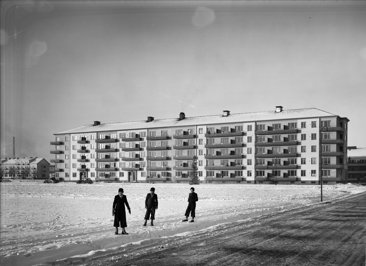 Paul Sandberg, Multi-dwelling buildings, Kyrkogården Street - Luthagsesplanaden, Uppsala 1939