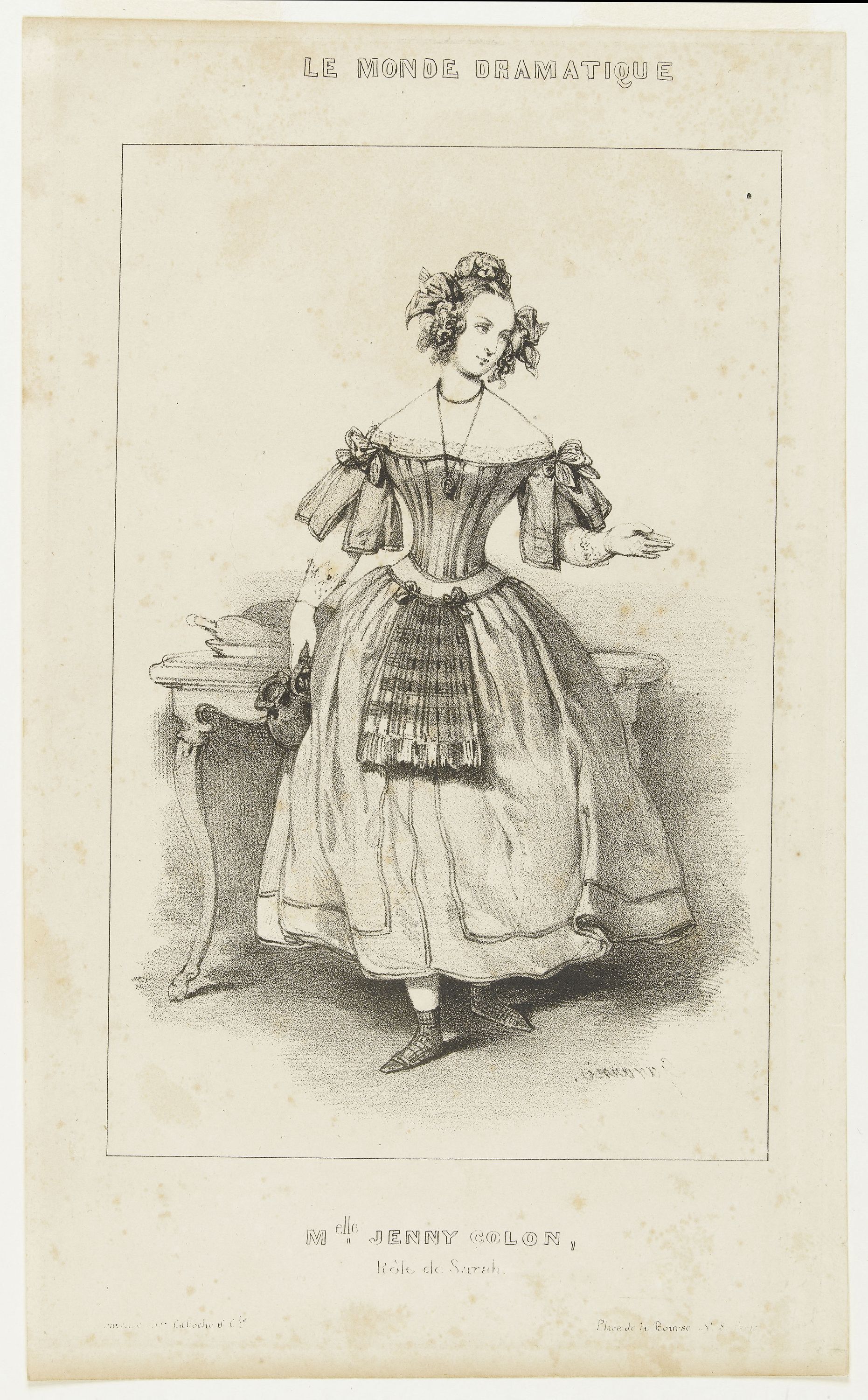 Gavarni, Mlle Jenny Colon, rôle de Sarah