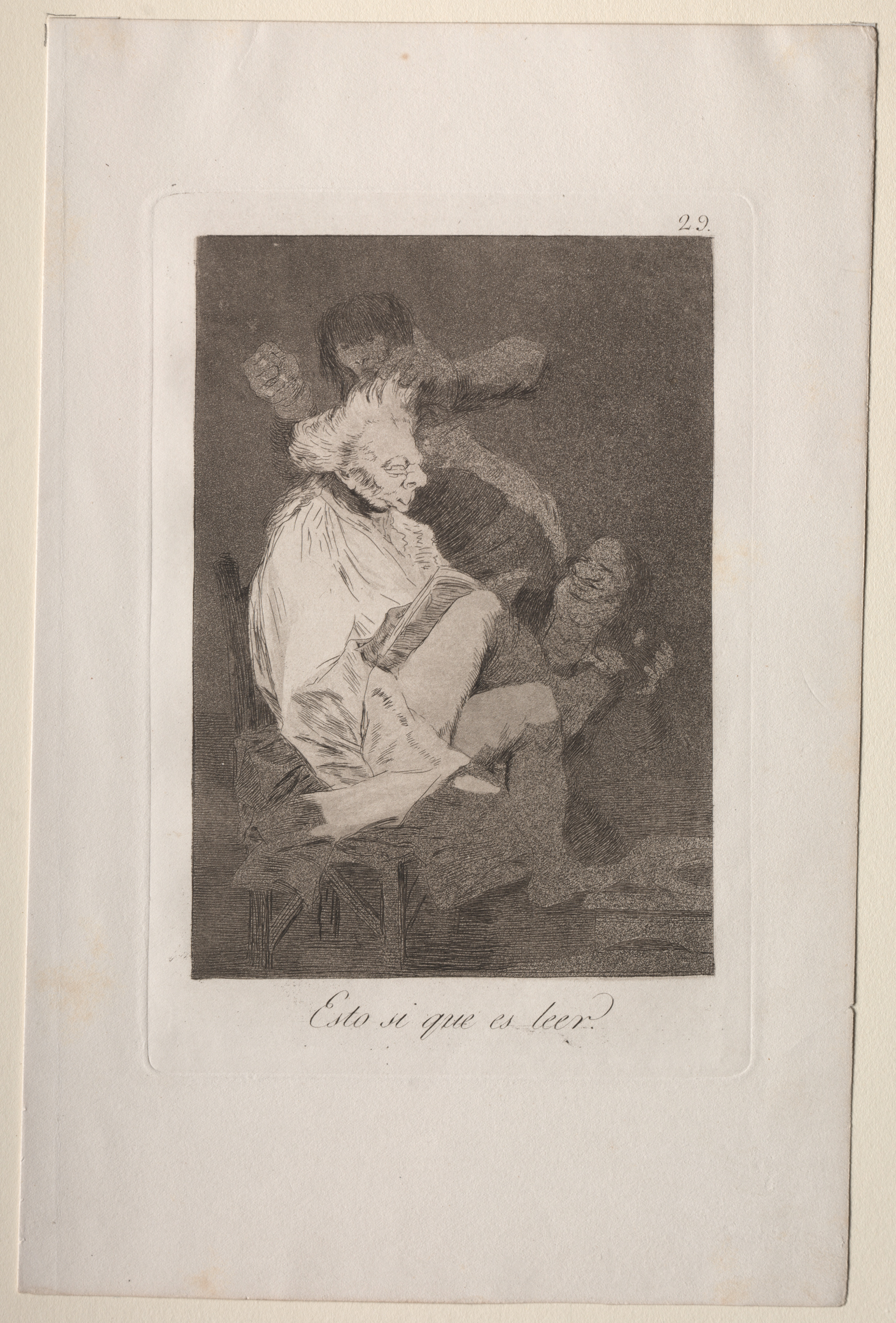 Francisco de Goya, That Certainly is Being Able to Read, Plate 29
