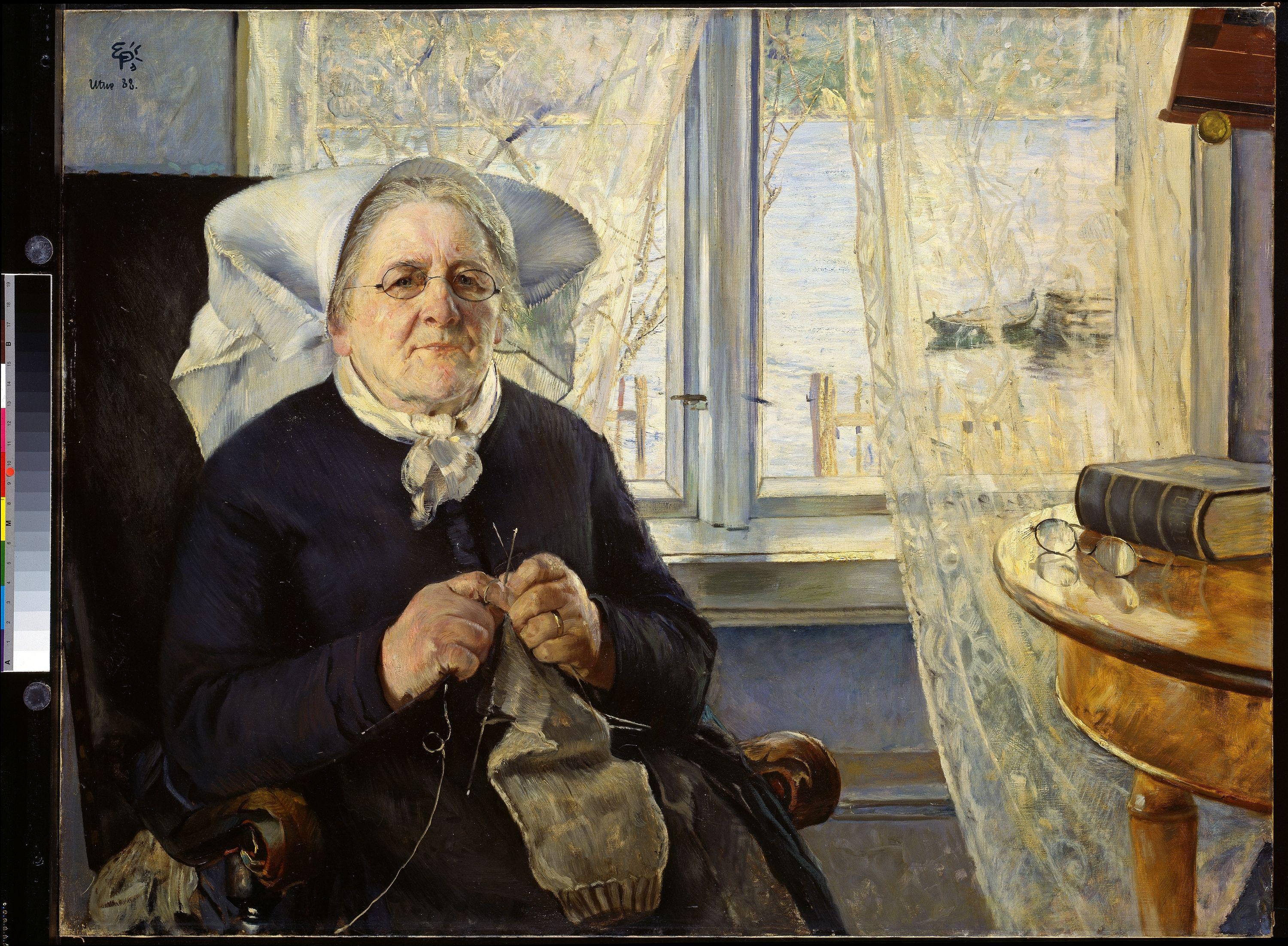 Eilif Peterssen, Portrait of "Mor Utne"