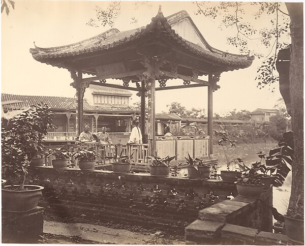 John Thomson, A Tea Pavilion, Canton
