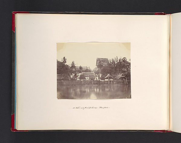 John Thomson, A Wat and Priests Houses, Bangkok