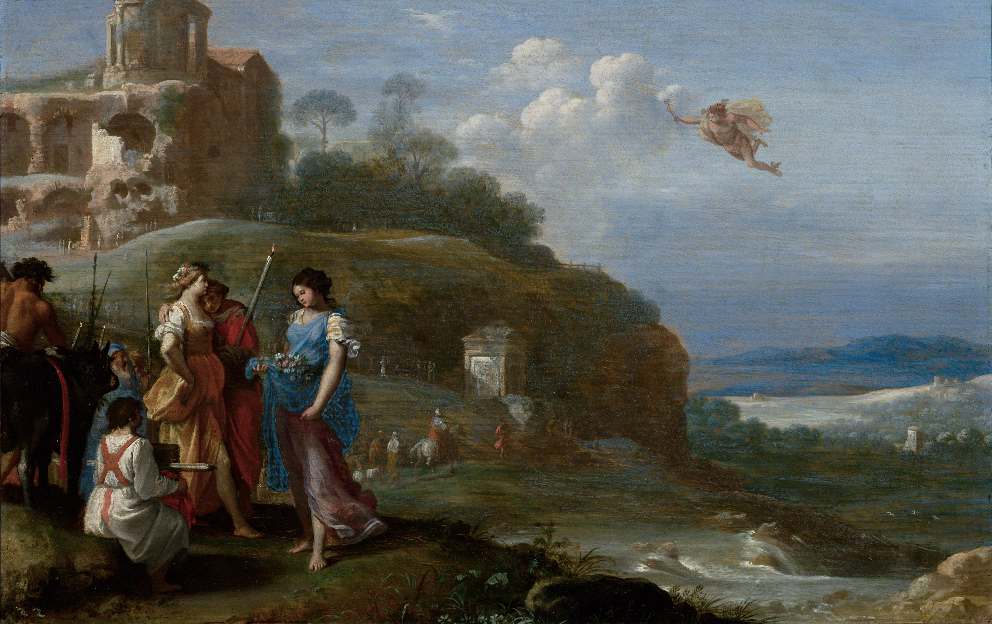 Cornelius van Poelenburgh, Mercury and Herse