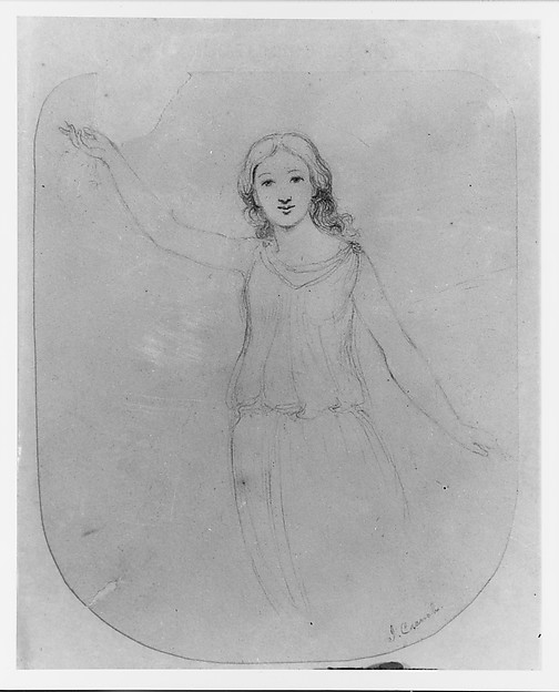 John Cranch, A Girl (from McGuire Scrapbook)