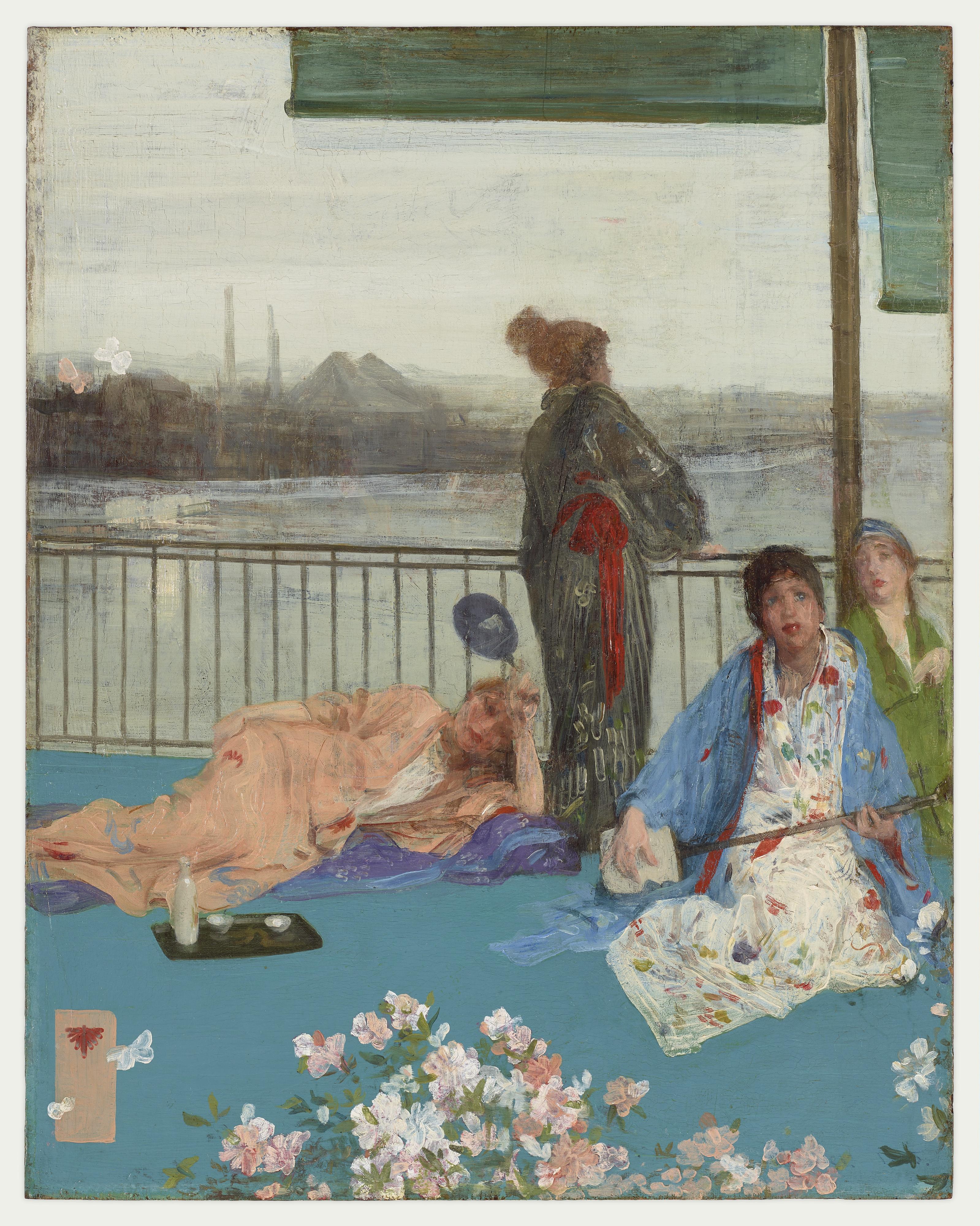 James McNeill Whistler, Variations in Flesh Colour and Green - The Balcony