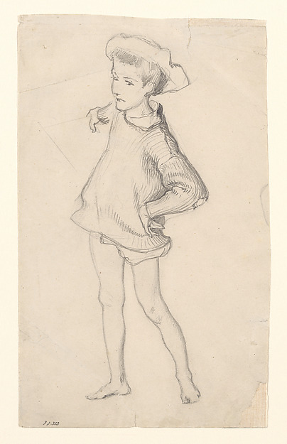John Singer Sargent, Child, Study for "En Route pour la Pêche" and "Fishing for Oysters at Cancale"