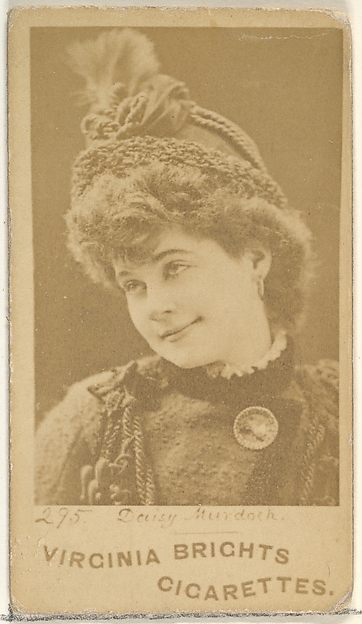 Allen & Ginter, Card 295, Daisy Murdoch, from the Actors and Actresses series (N45, Type 1) for Virginia Brights Cigarettes