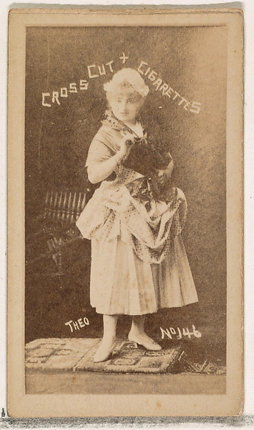 W. Duke, Sons & Co., Card Number 146, Theo, from the Actors and Actresses series (N145-1) issued by Duke Sons & Co. to promote Cross Cut Cigarettes