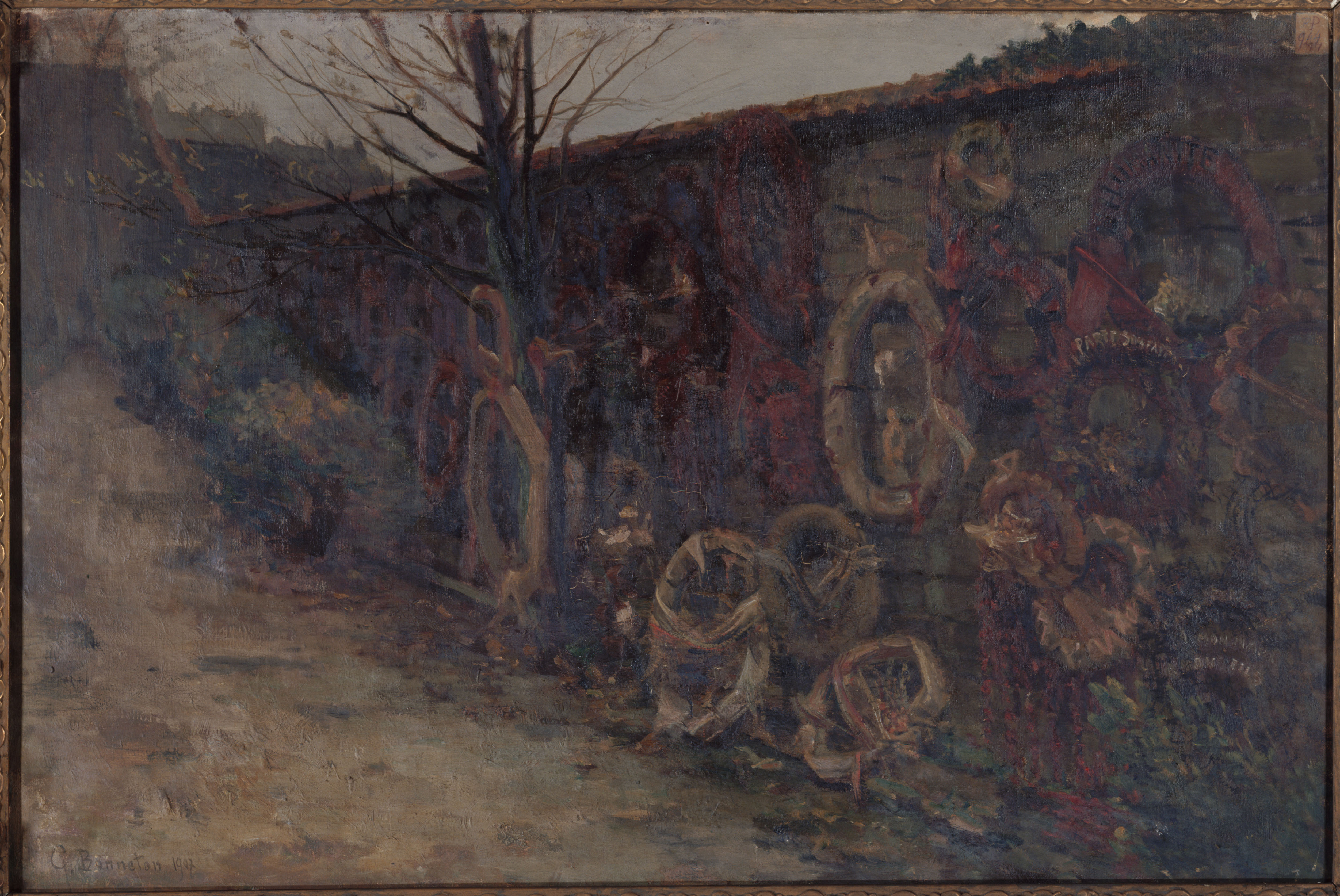 Germain Eugène Bonneton, Le mur des fédérés au cimetière du Père-Lachaise