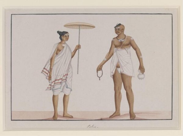 Unknown, A Brahmin and his wife
