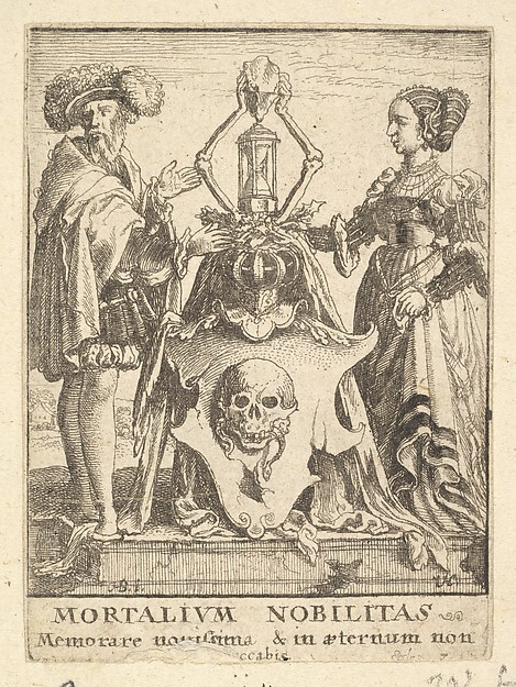 Wenceslaus Hollar, Death's coat of arms, from "Dance of Death"