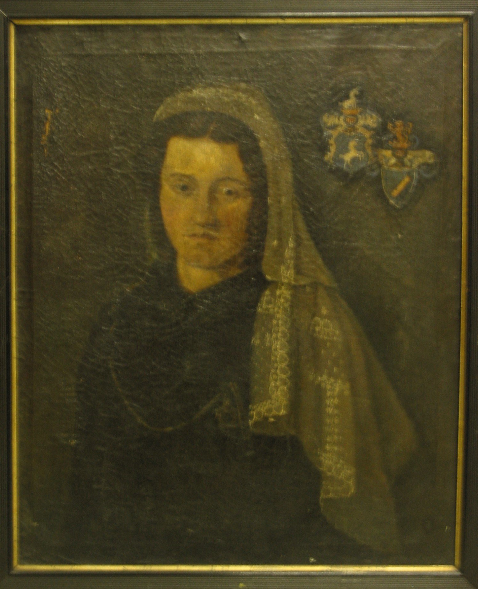 Unknown artist, Gemälde 'Portät einer Frau mit Schleier'