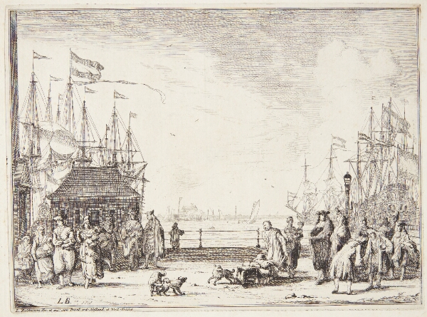 Ludolf Bakhuizen, Befolket havnekaj